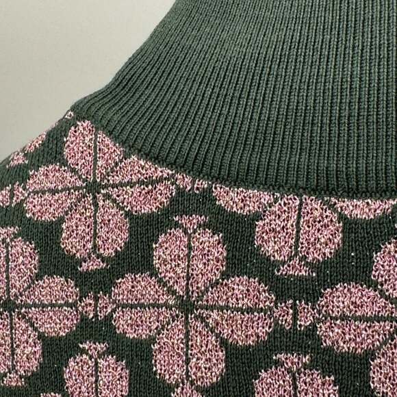 BNWT Kate Spade New York Turtleneck Sweater with Spade Flower Pattern - Picture 10 of 12